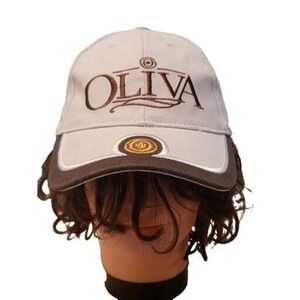 Oliva Cigar Mens Hat Adjustable Strap Tan Brown Casual Cap Limited Edition VTG
